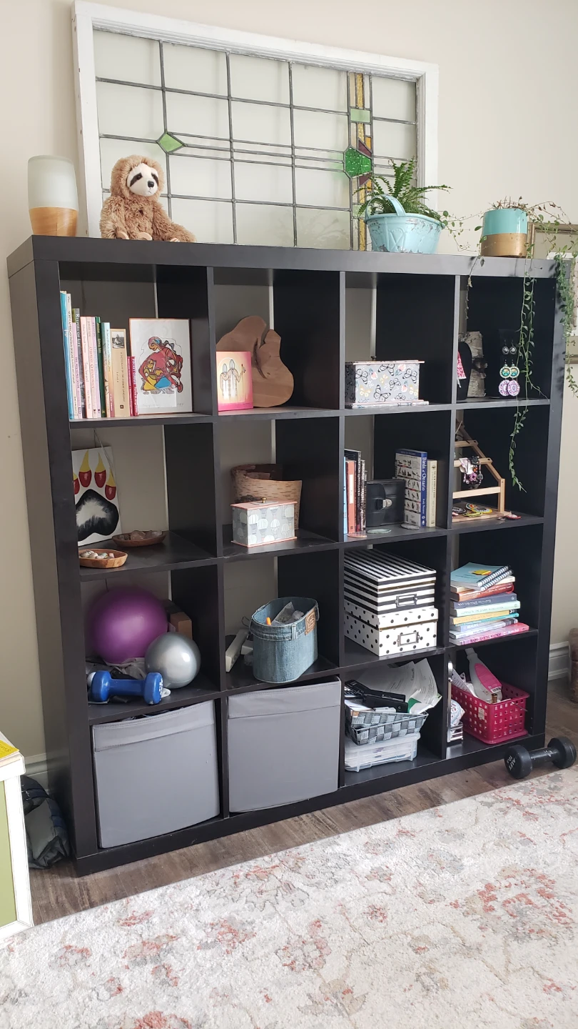 Ikea Black Cube Shelving Unit - photo 2