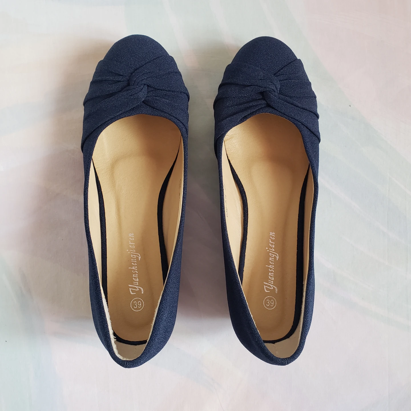 Navy Blue Wedge Heels