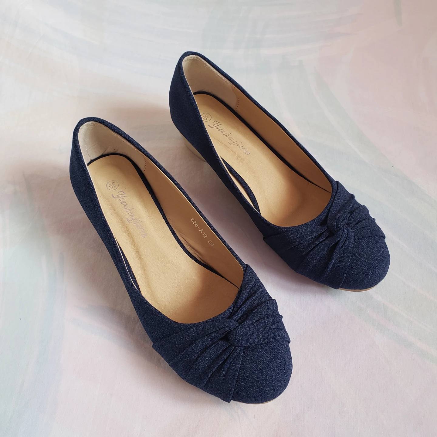 Navy Blue Wedge Heels - photo 3