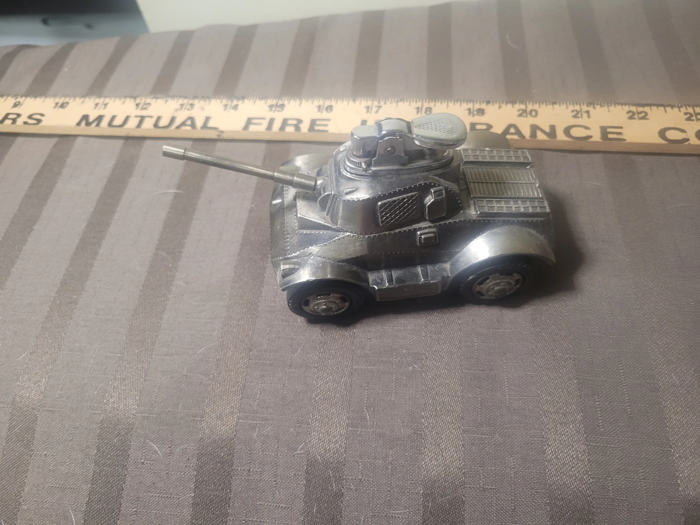Vintage Keiwa Saladin MK II Metal tank Butane table lighter
