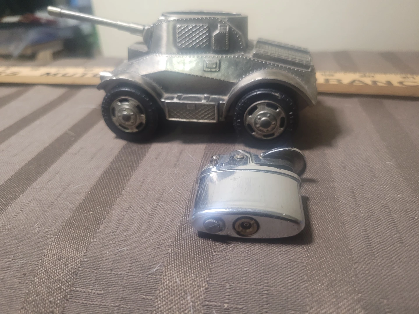 Vintage Keiwa Saladin MK II Metal tank Butane table lighter - photo 2