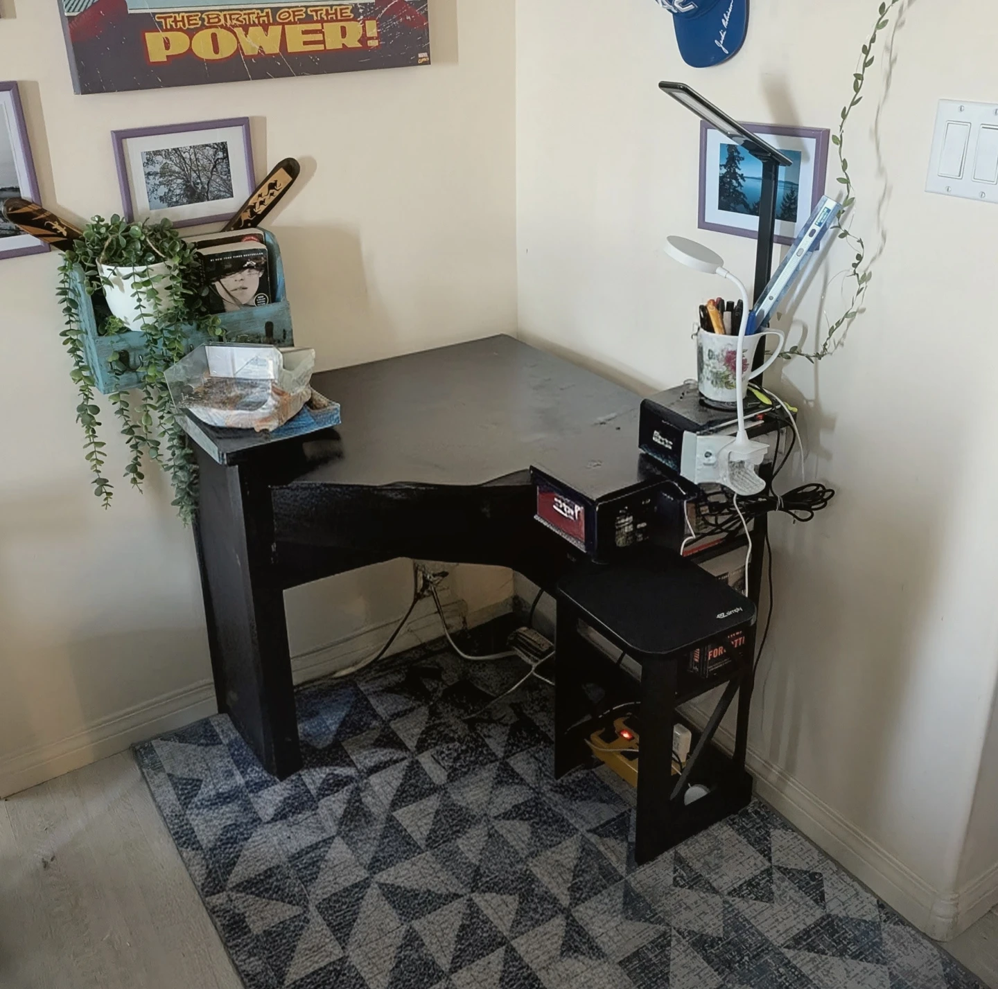 Black Corner Desk - photo 5
