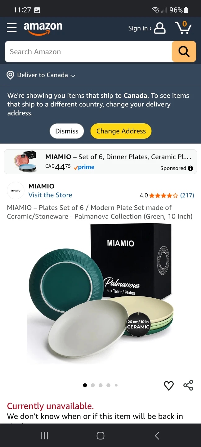 MIAMIO Palmanova 6 x Teller/Plates