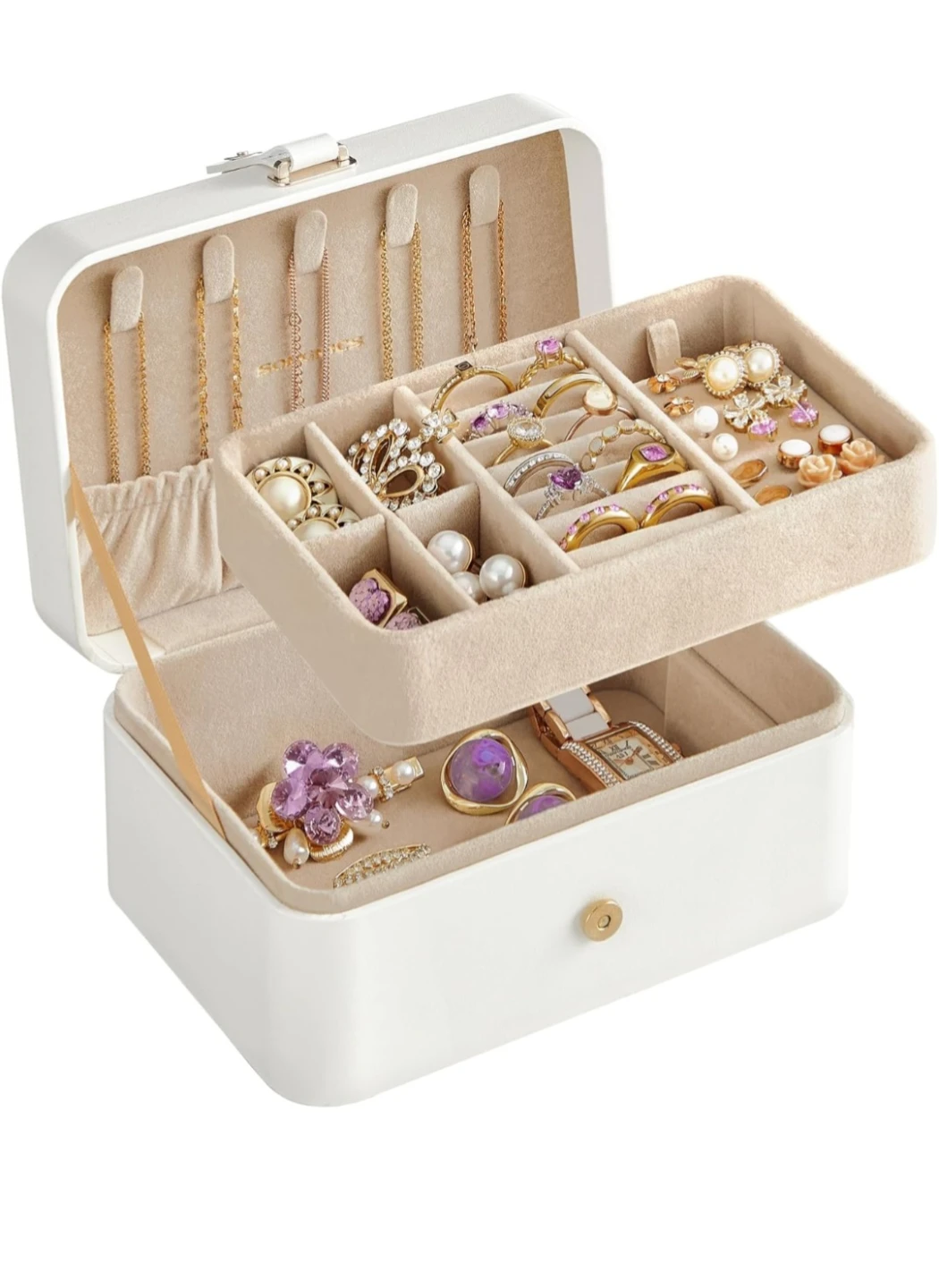White Jewelry Box Organizer