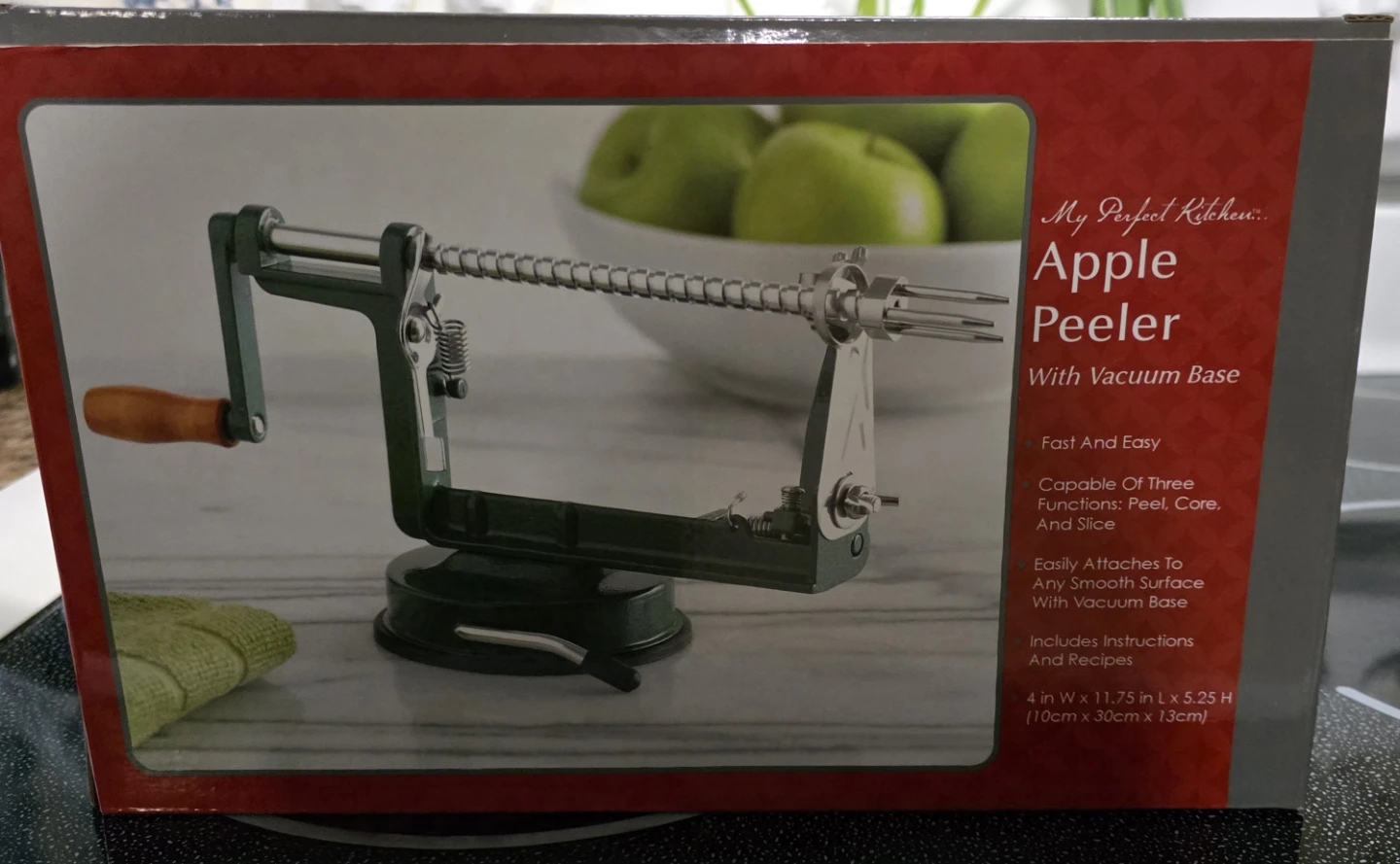 My Perfect Kitchen Apple Peeler with Vacuum Base