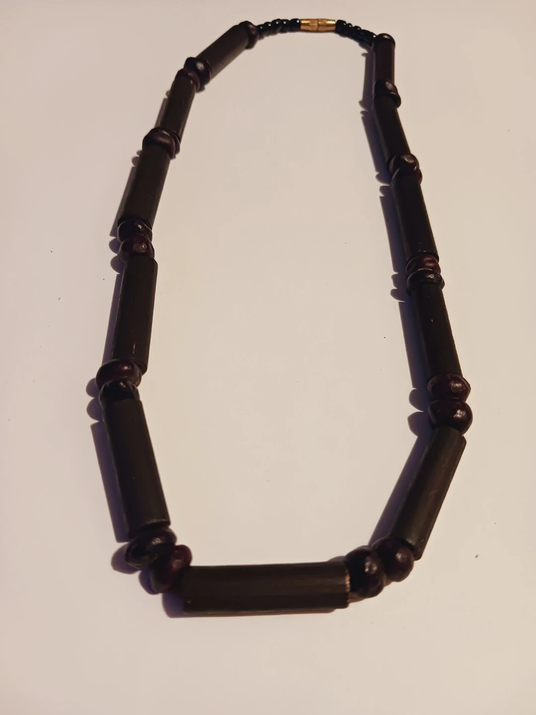 New !!! Dark Wood Beaded Necklace - photo 2