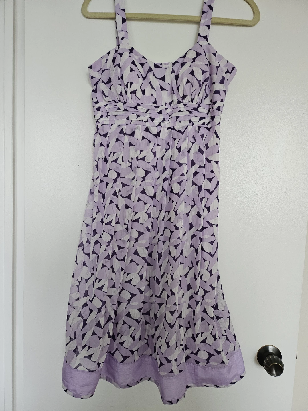 Purple and White Floral Sundress