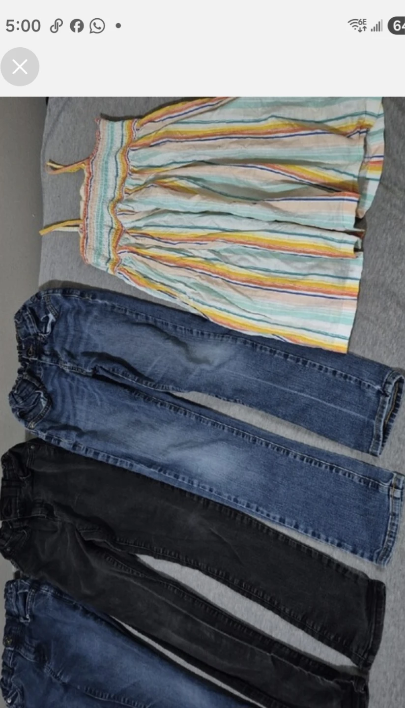 3 Childrens Place Denim Lot + Sundress size 12