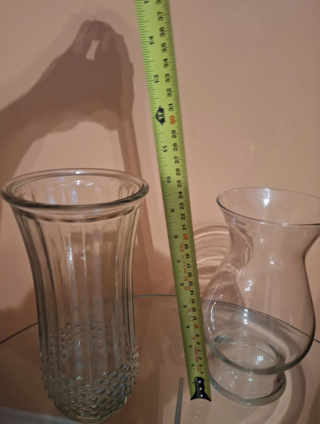 Set of 2 Glass Vases vintage - photo 2