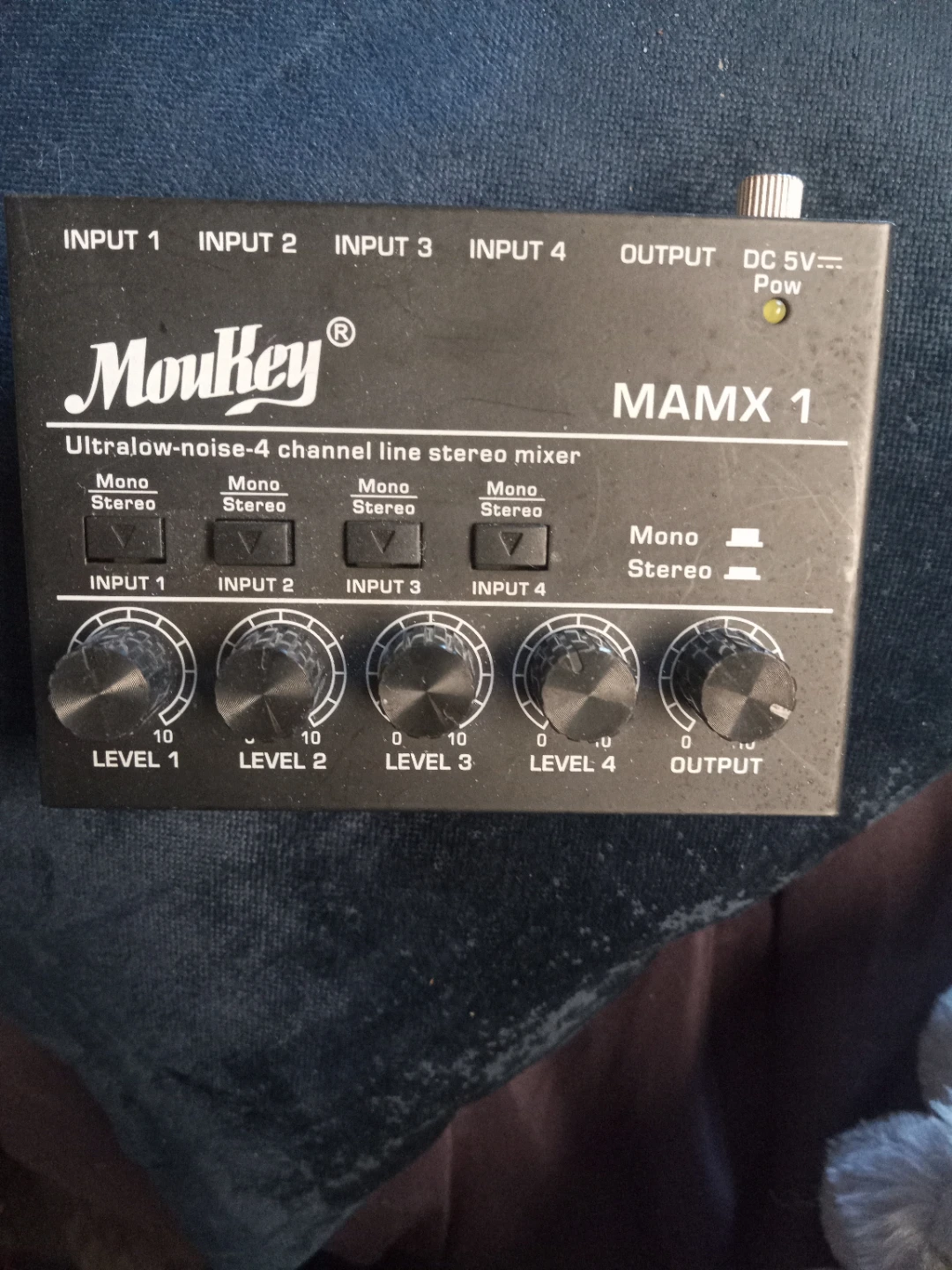MouKey MAMX 1 Ultralow-noise 4 Channel Line Stereo Mixer