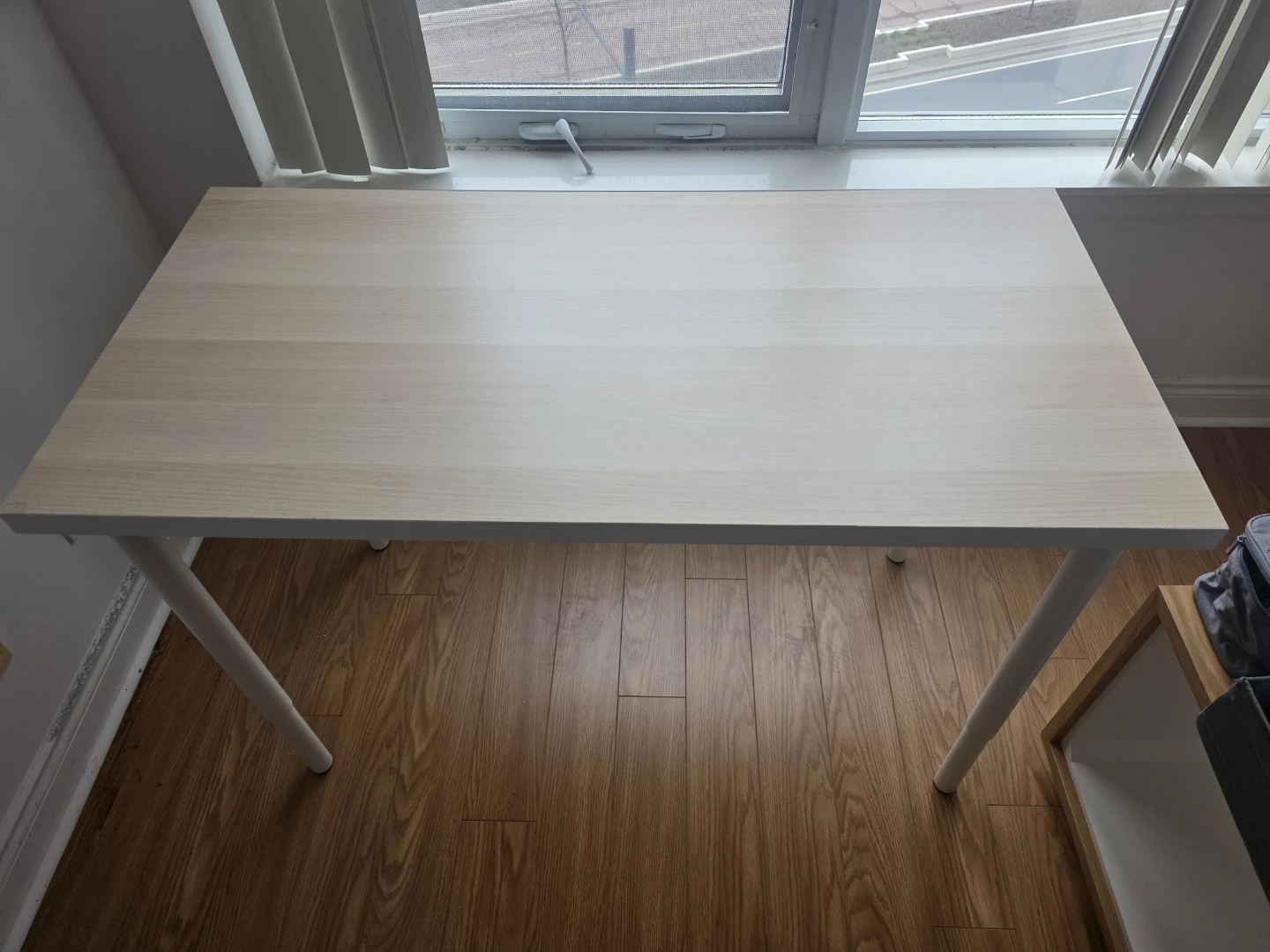 IKEA Desk -White Wood with adjustable legs - photo 3