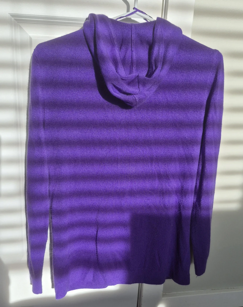 Purple Zip-Up Hoodie. Size L. - photo 2