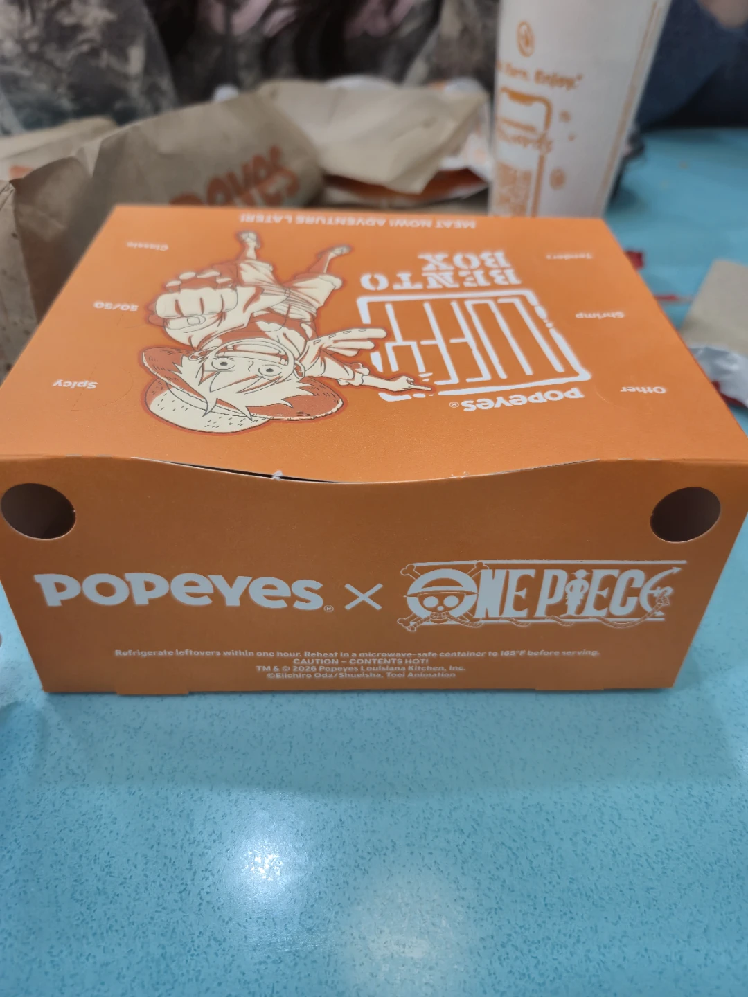 Popeyes x One Piece Bento Box