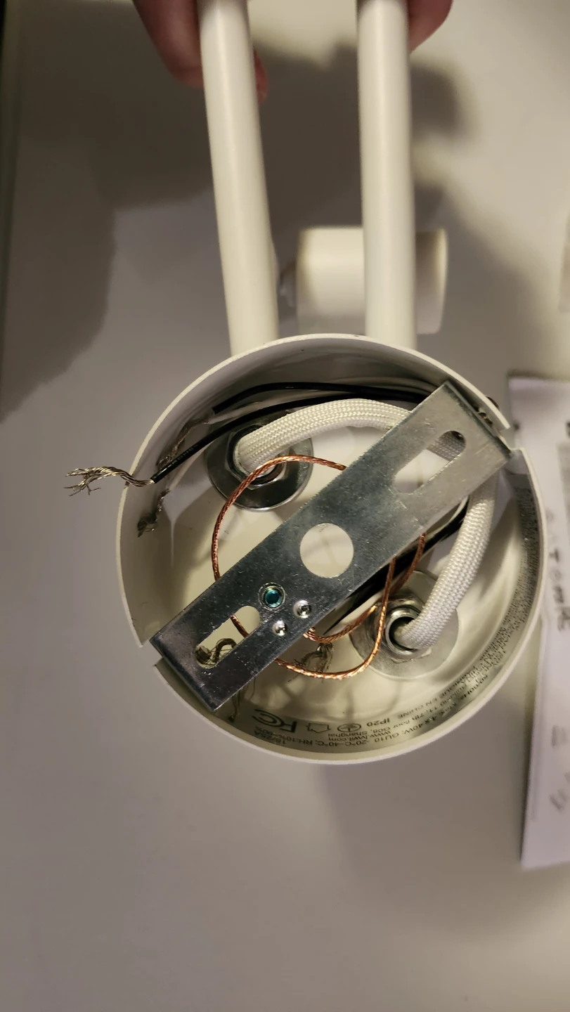 White 4-Light Ceiling Track Light - photo 3