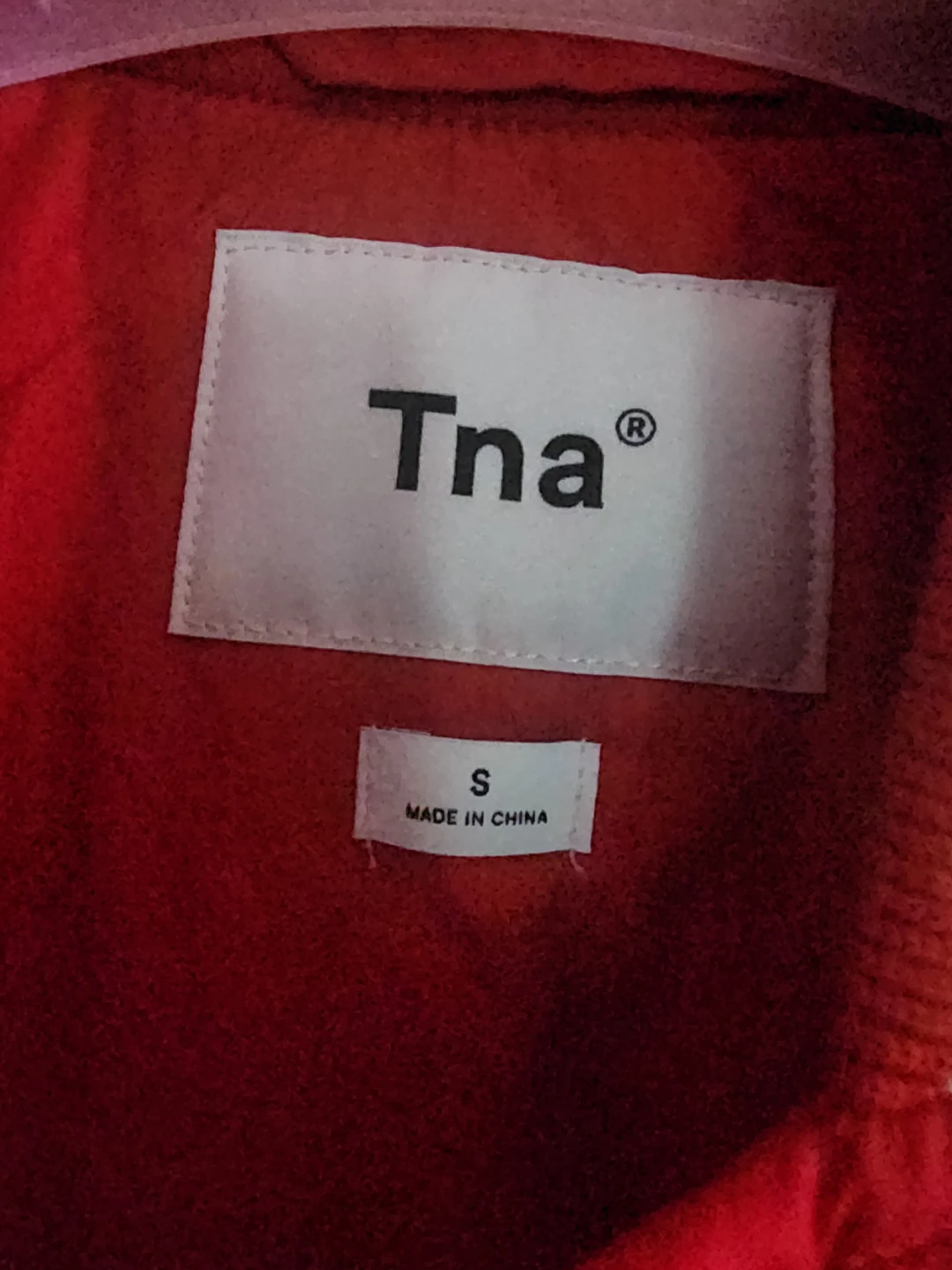 Tna Red Varsity Jacket Small - photo 3