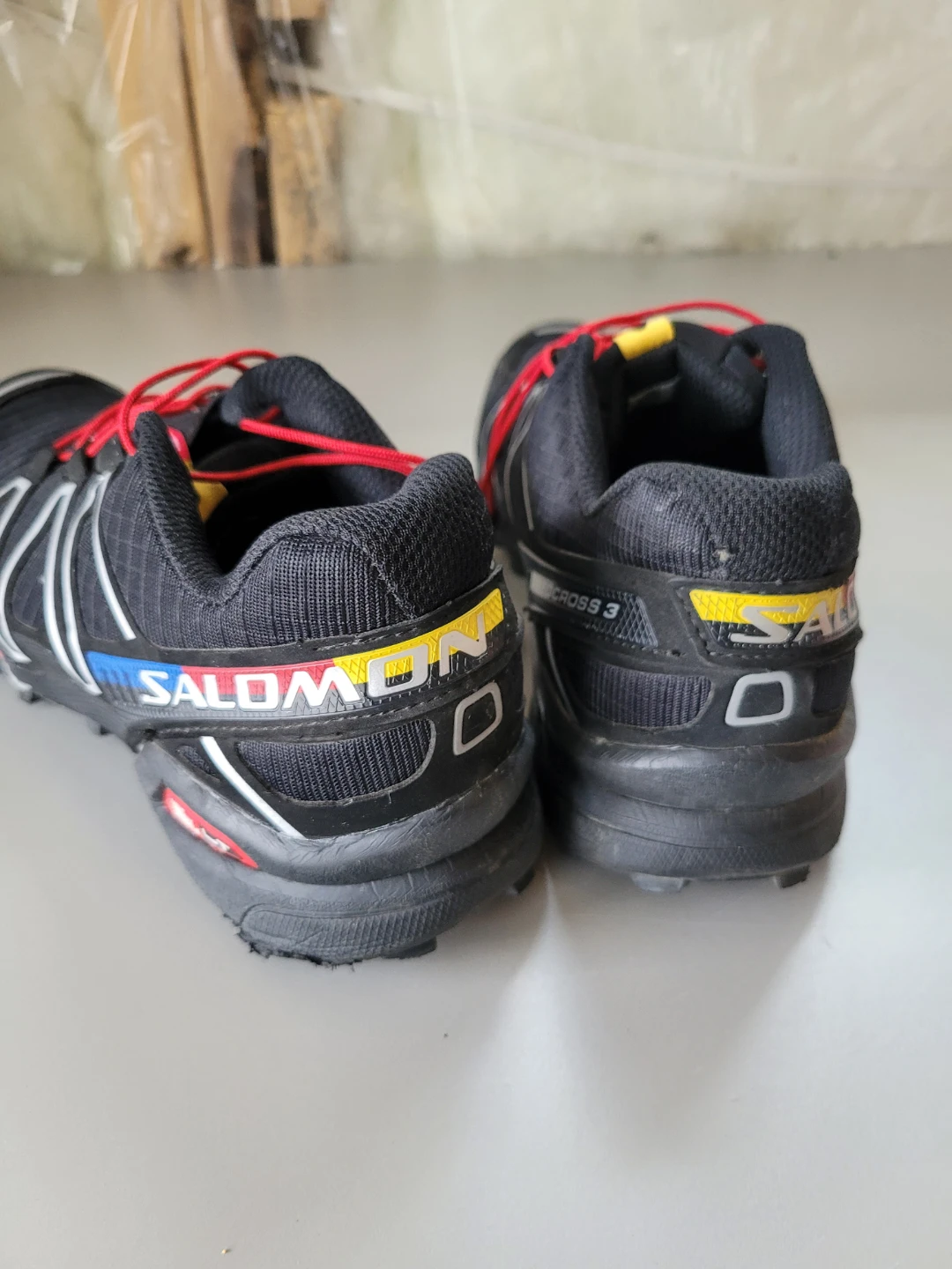 Salomon Speedcross 3 Trail Running Shoes Black/Red Men's 7.5 - photo 3