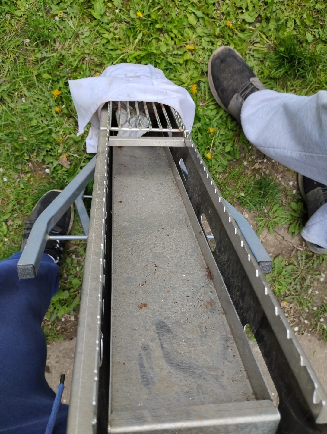 Stainless Steel  BBQ -Folding Barbecue Grill For Outdoor Camping - photo 4