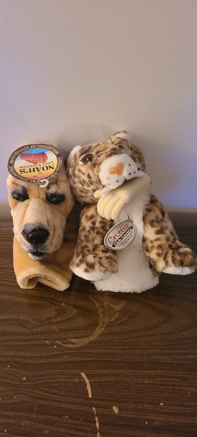 Golf Club Head Cover animal sport Golfing cheetah dog new driver