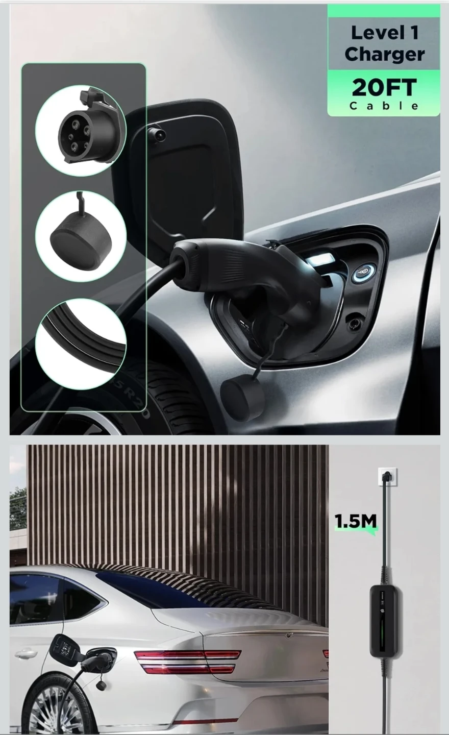 Level 1 EV Charger Cable - 20ft - photo 4