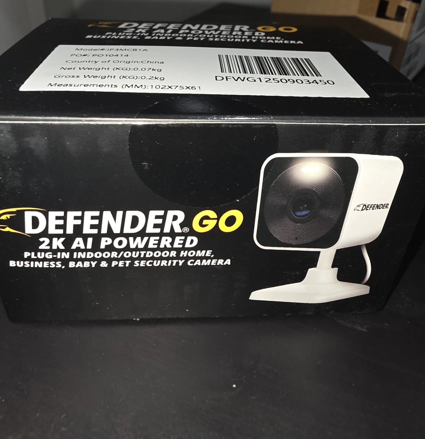 Camera - wifi (Brand New) Defender GO 2K