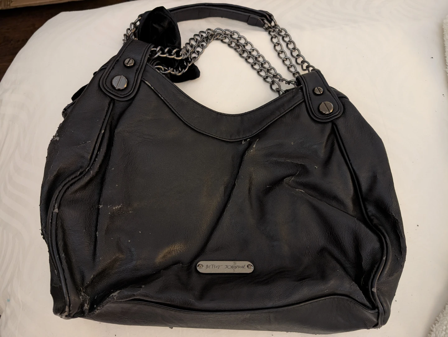 Black Betsy Johnson Hobo Bag - photo 2