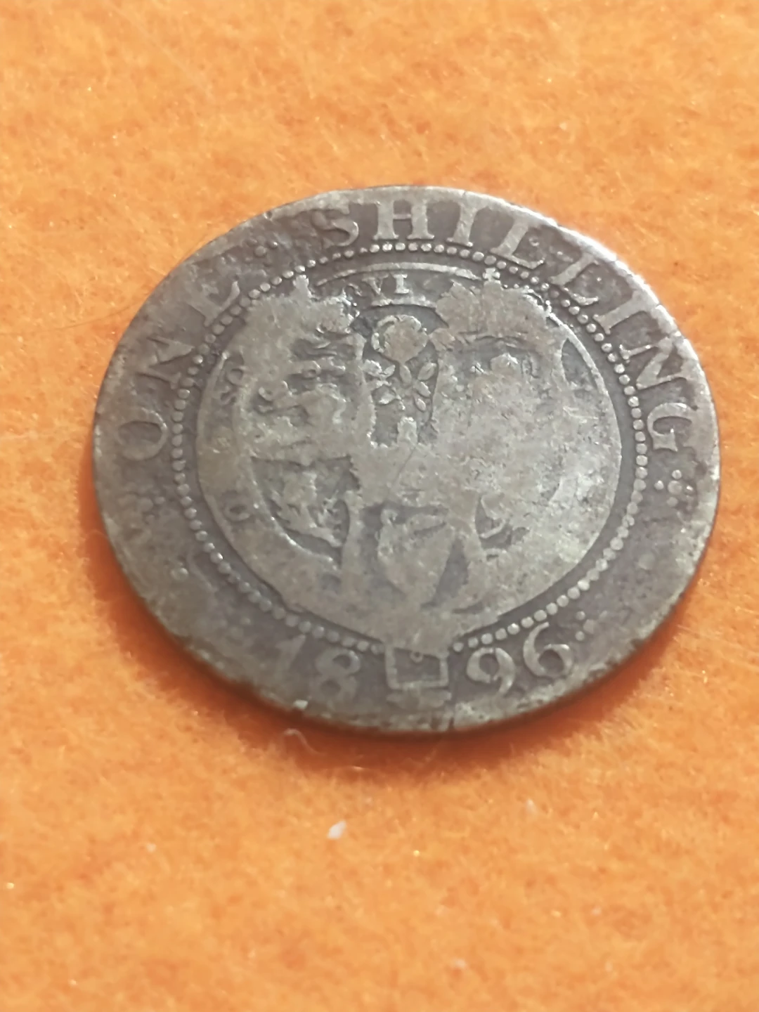 1896 GB Victoria silver shilling