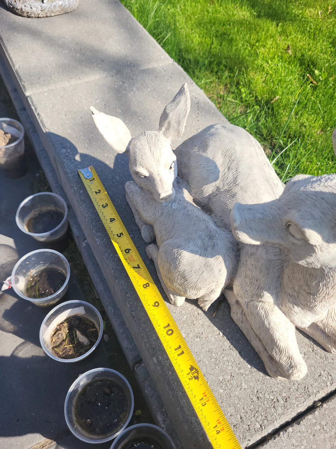 Ceramic Deer Garden Statue - photo 3