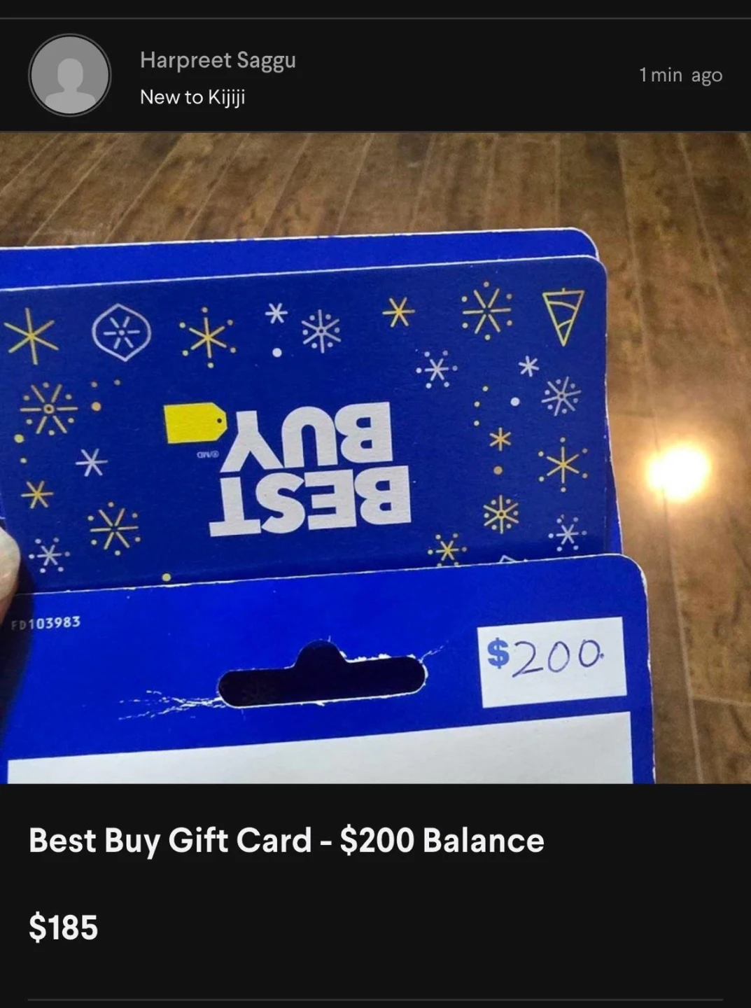 Best Buy Gift Card - $200 Balance