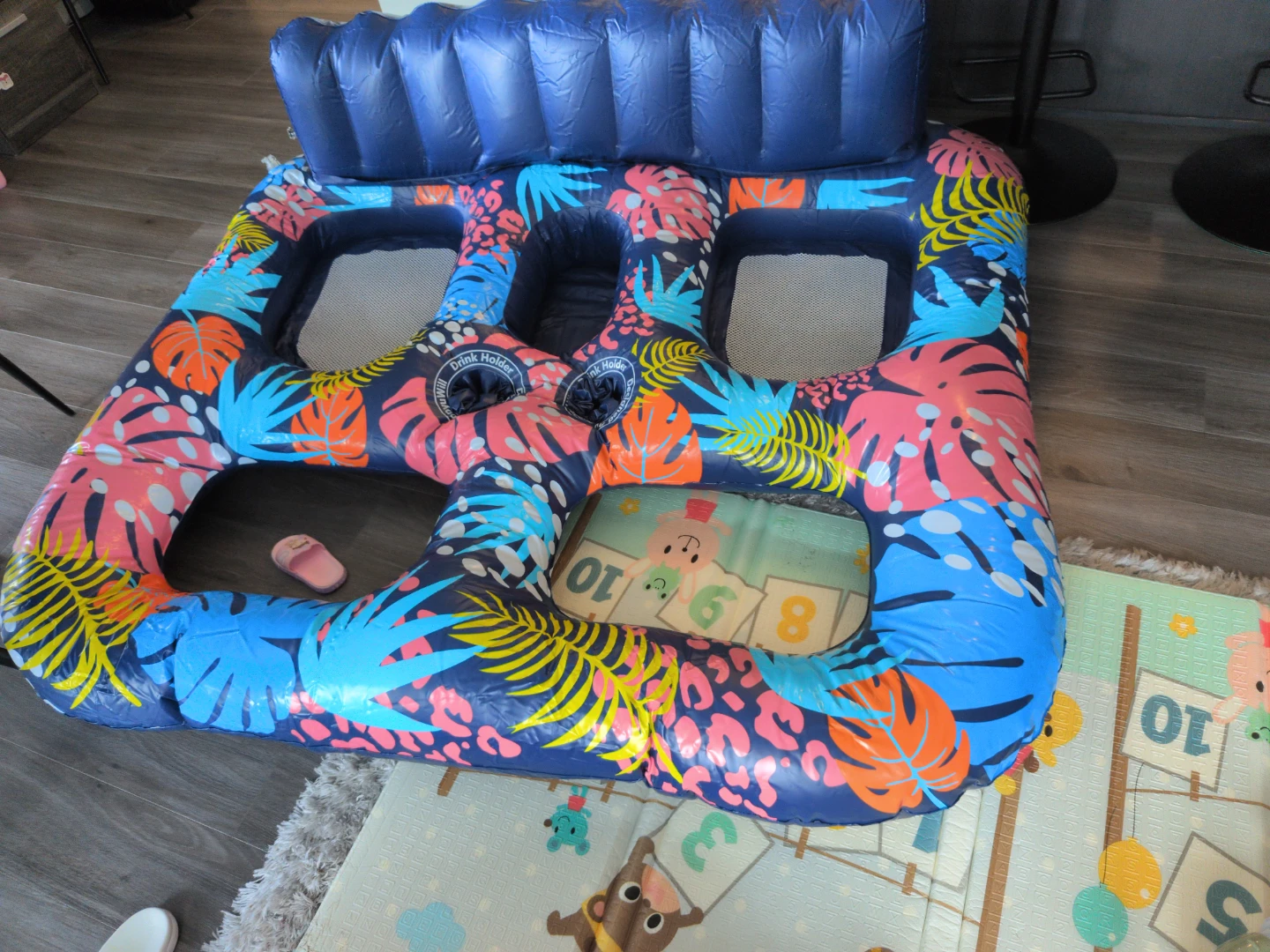 Double Pool Float w/ Cooler 71"x61" with/without electric pump