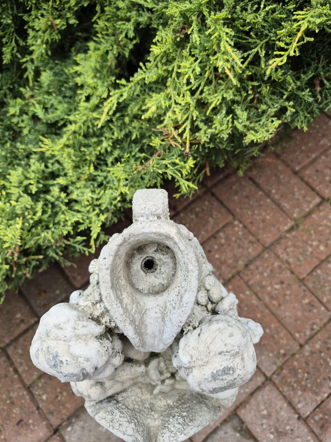 Cherub Angel Garden Statue Pedestal - photo 4