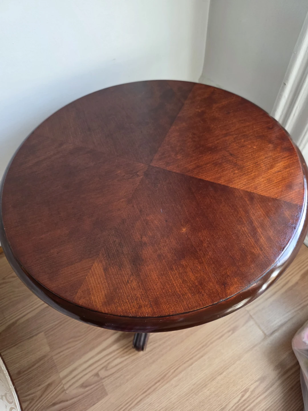 Round Wood Accent Table - photo 2