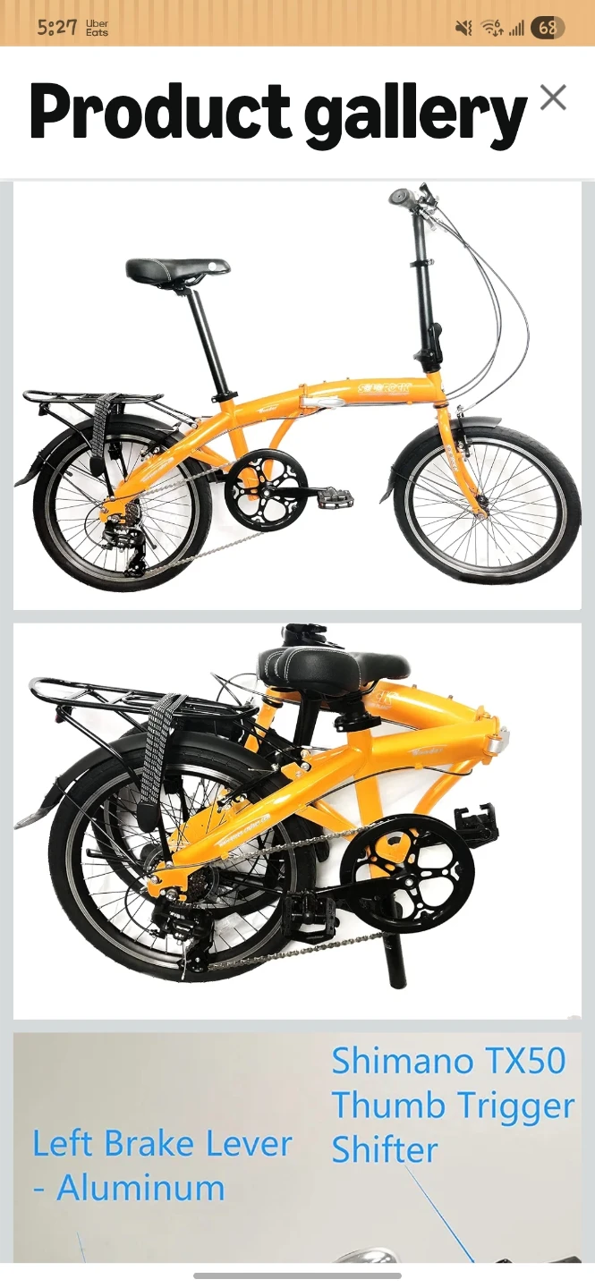 SOLOROCK Wonder Model 20" 7 Speed Folding Bike - photo 2