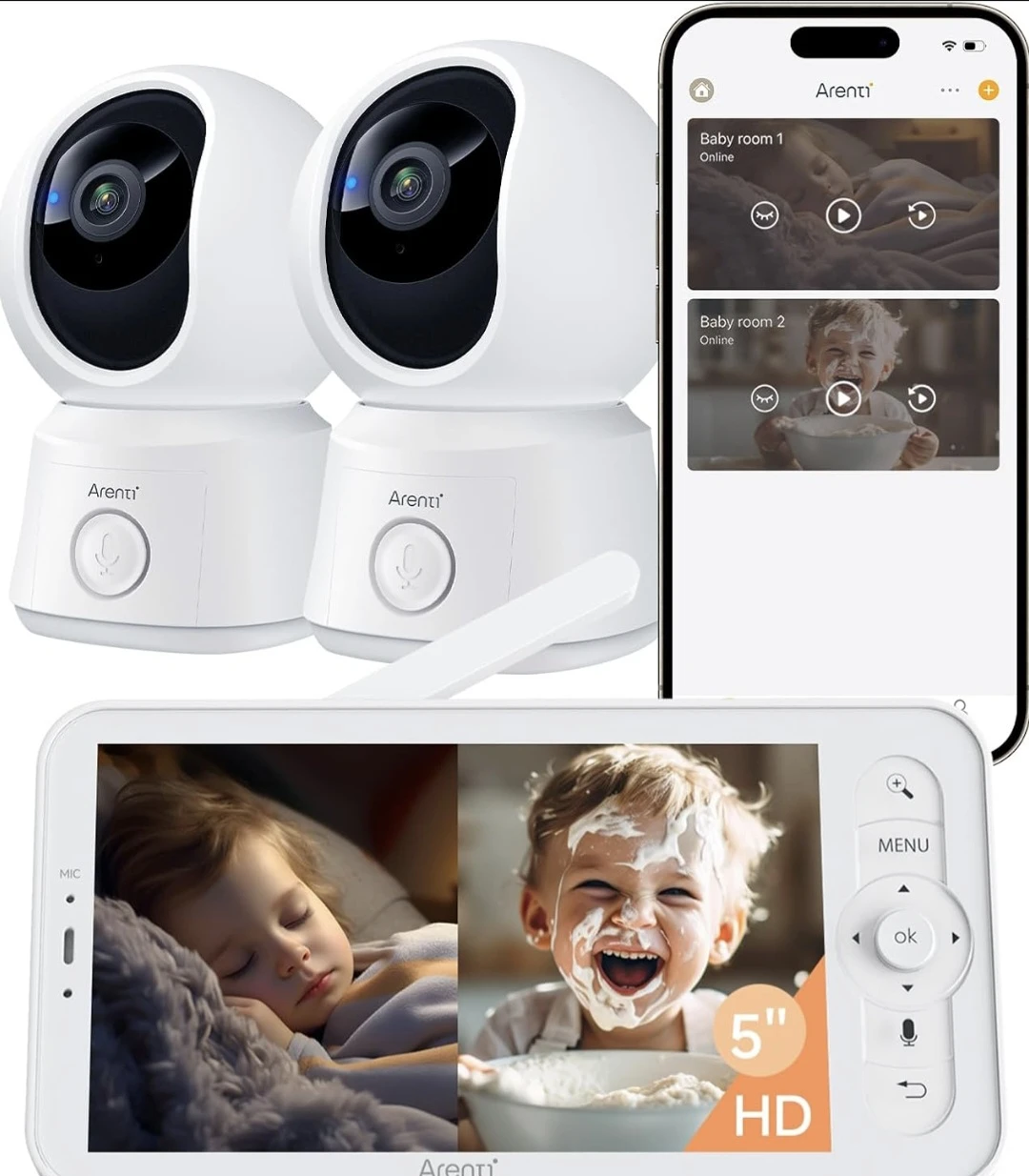 Arenti Baby Monitor with 2 Cameras