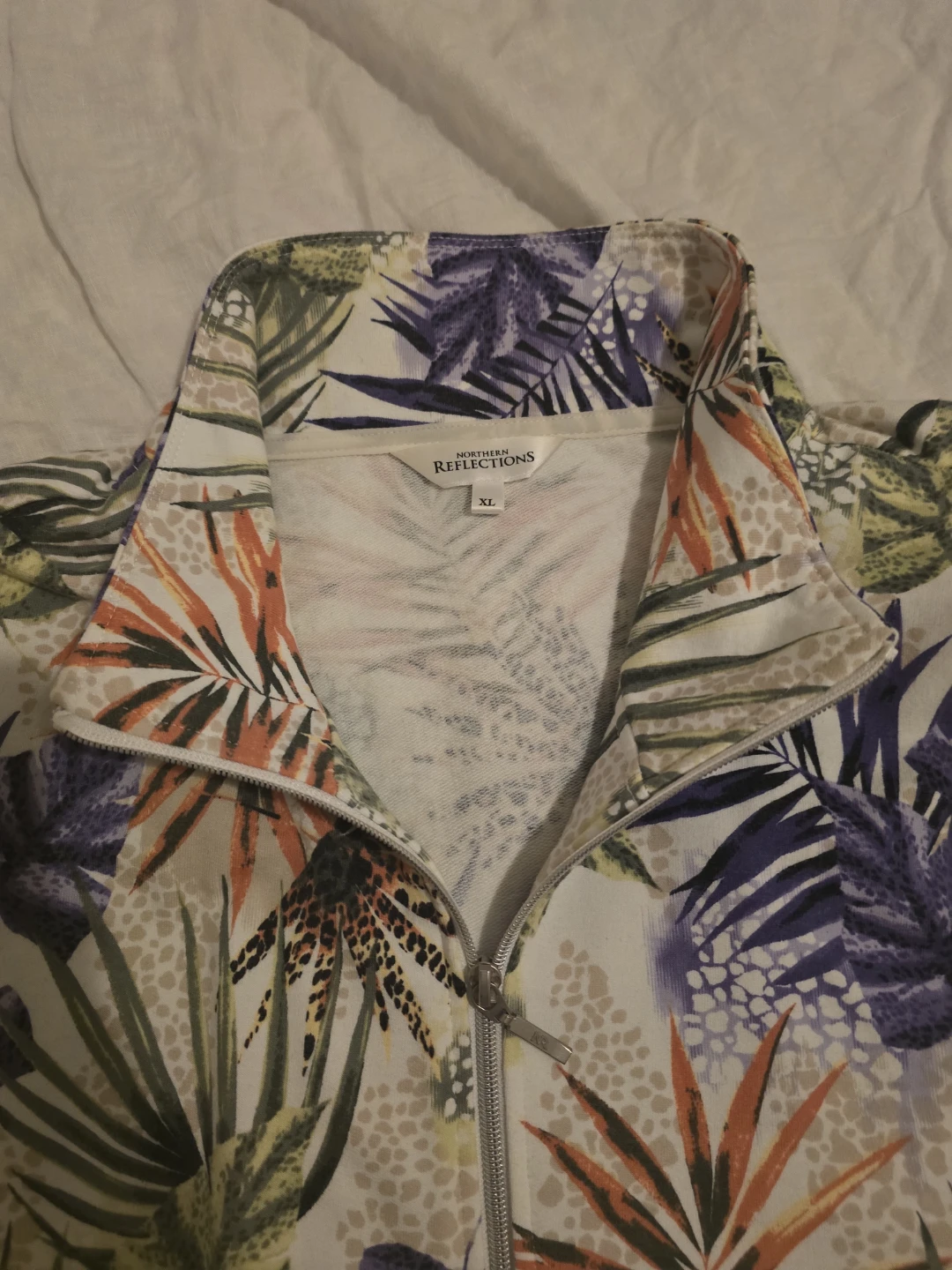 Northern Reflections Floral Zip-Up Jacket XL - photo 3