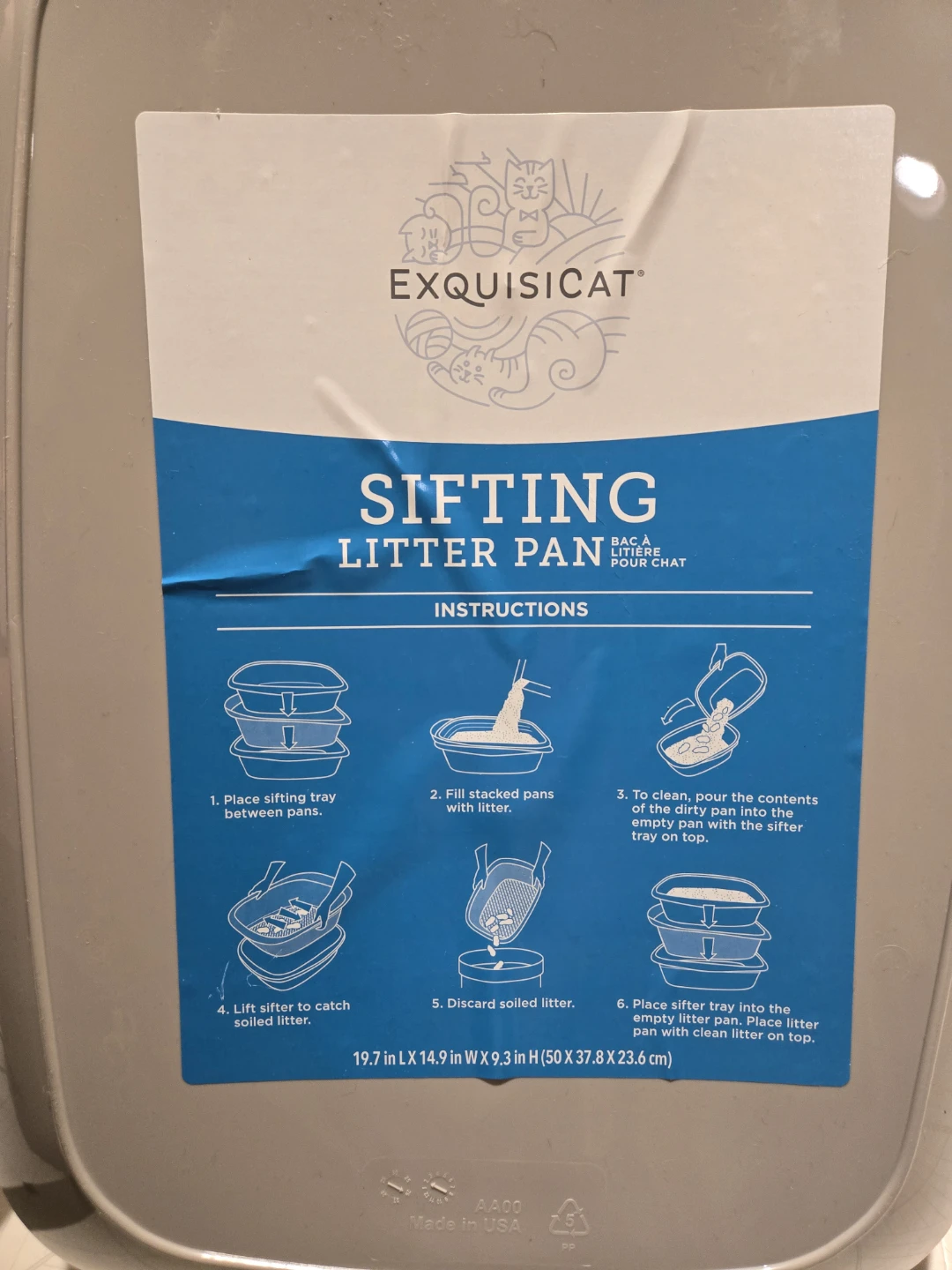 ExquisiCat Large Sifting Cat Litter Box - photo 2