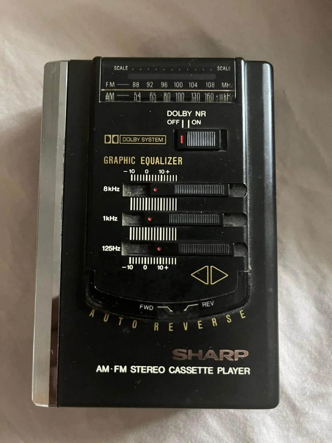 Sharp AM/FM Stereo Cassette Player with Dolby NR