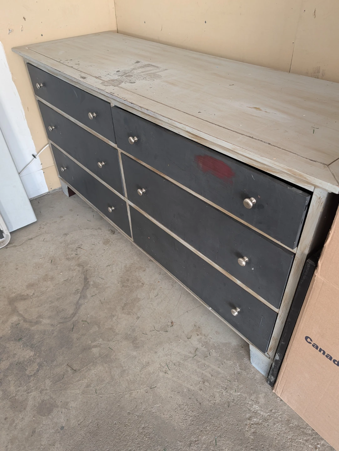 Long Dresser with 6 Drawers