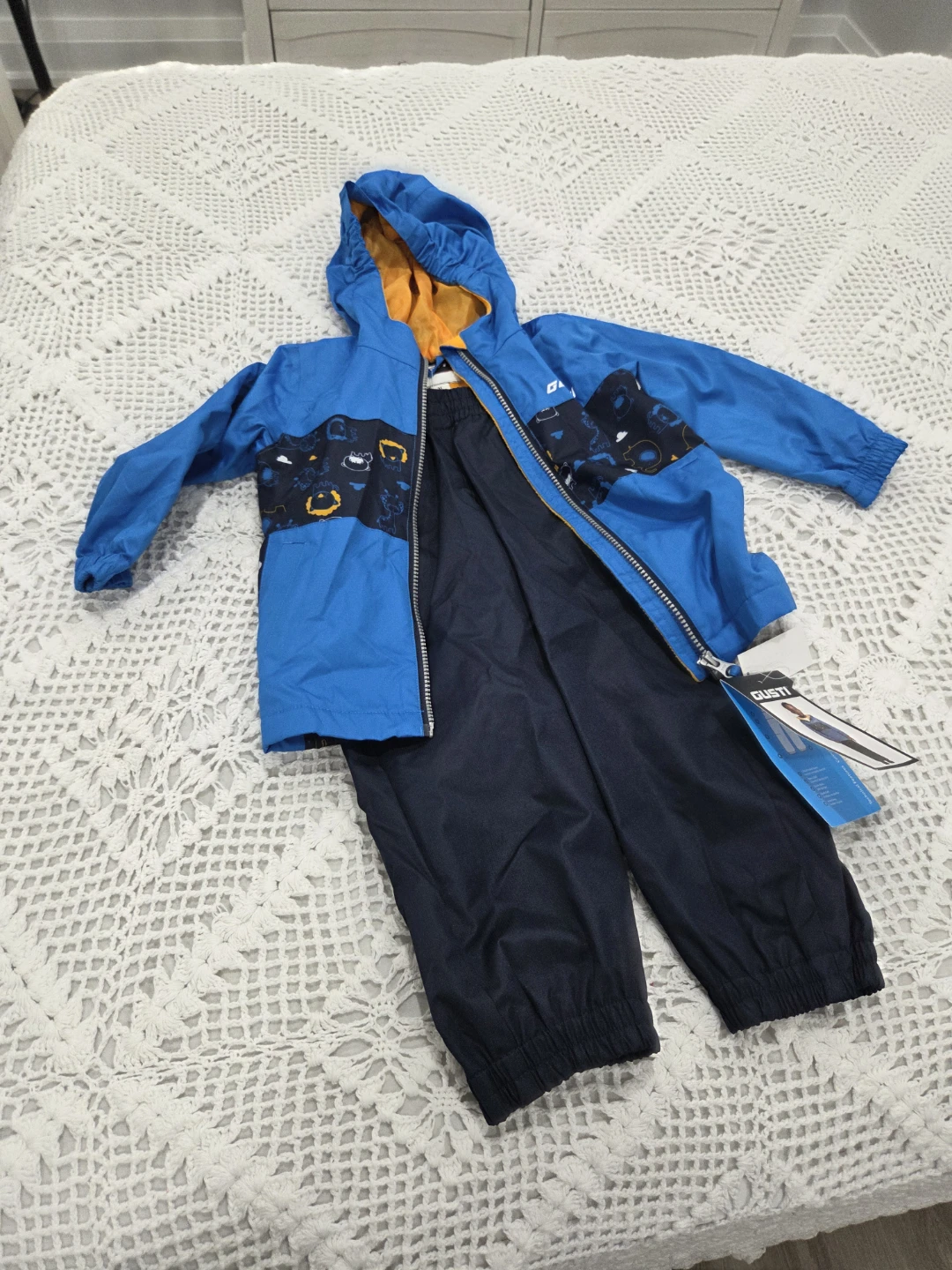 NEW..Gusti Kids Blue Rain Suit - Size 3T - photo 3