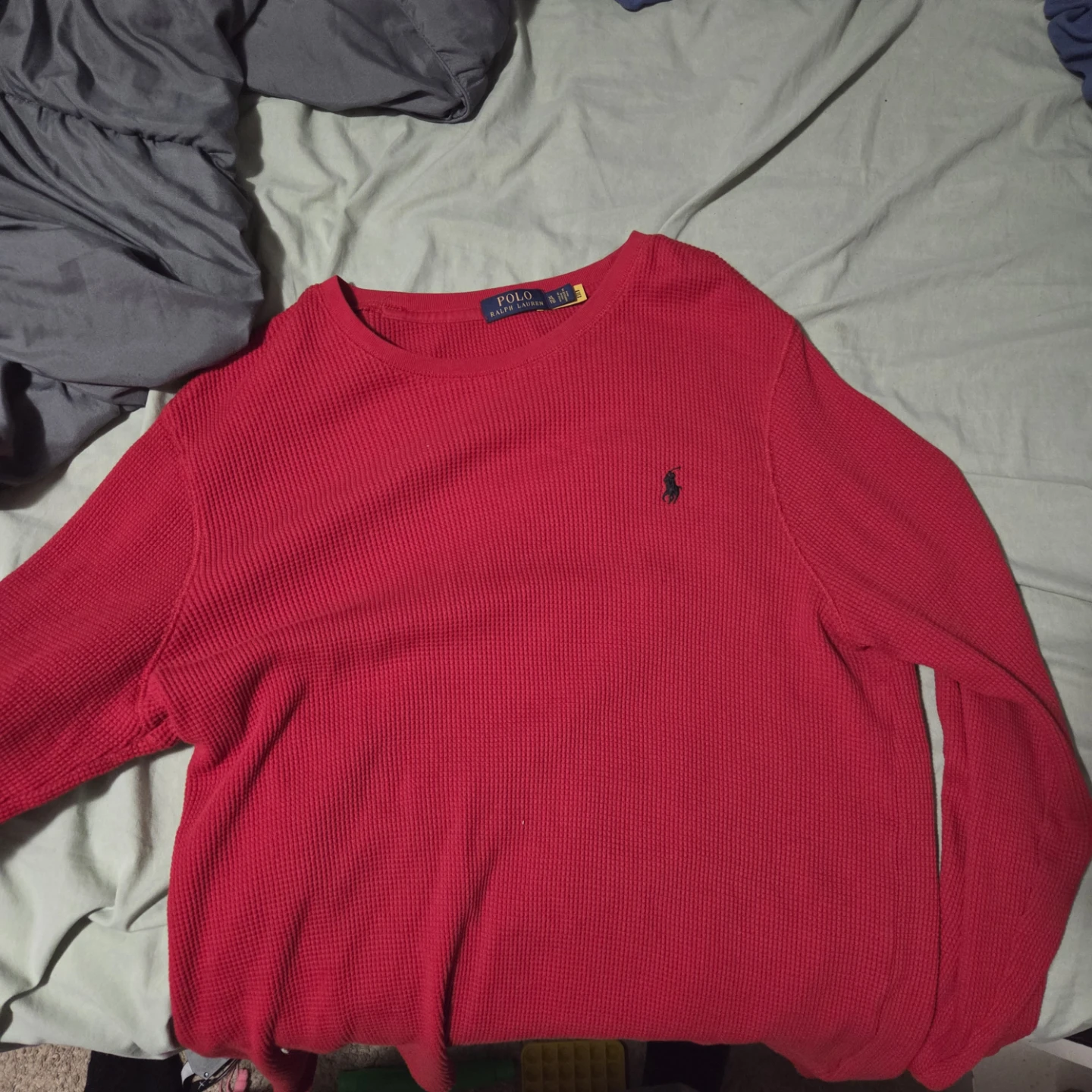 Xl red long sleeve polo ralph lauren