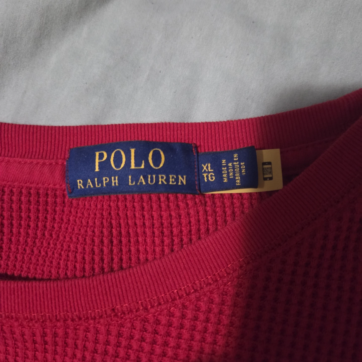 Xl red long sleeve polo ralph lauren - photo 3