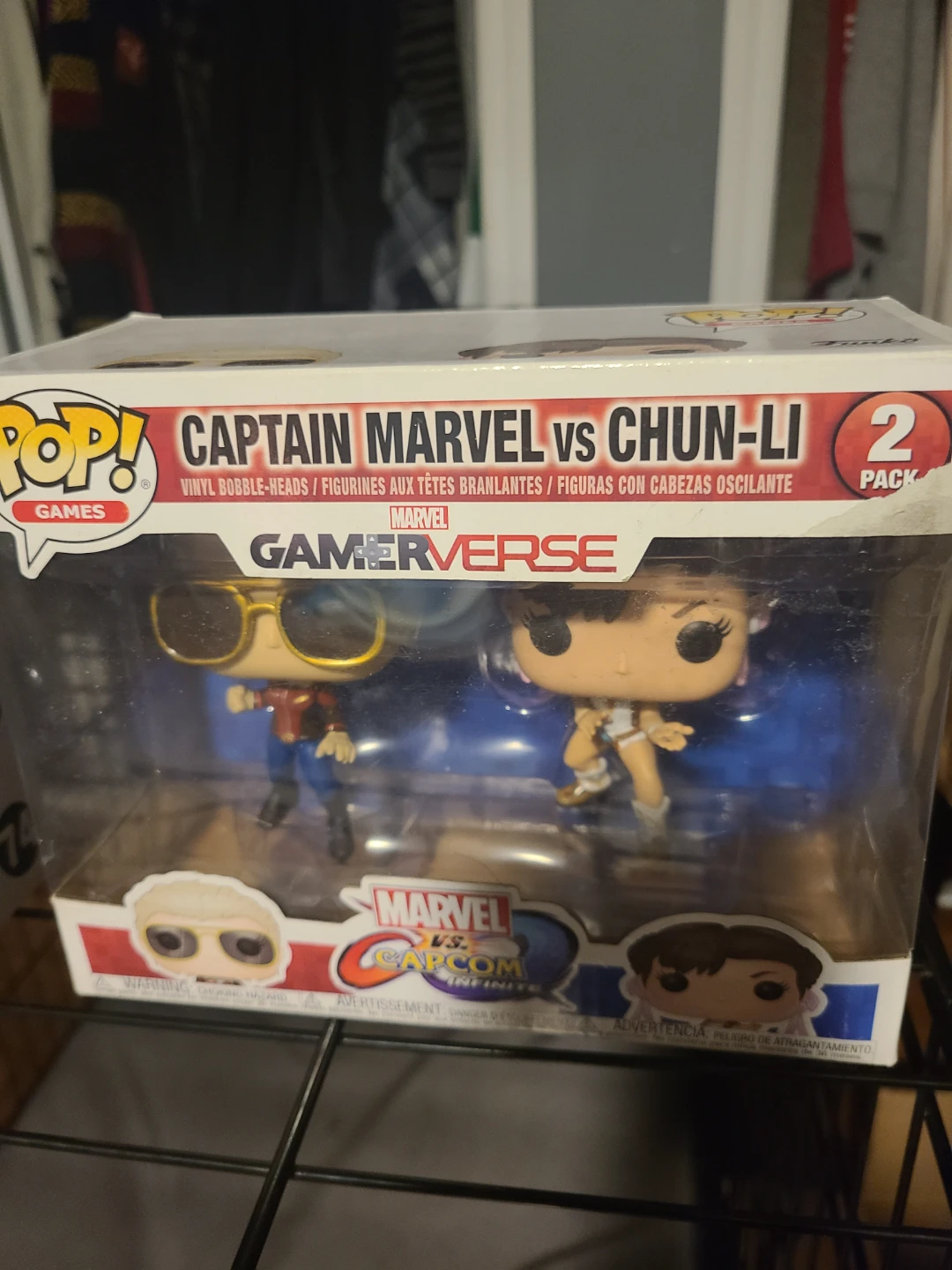 Funko Pop! Marvel vs. Capcom Captain Marvel vs. Chun-Li 2-Pack