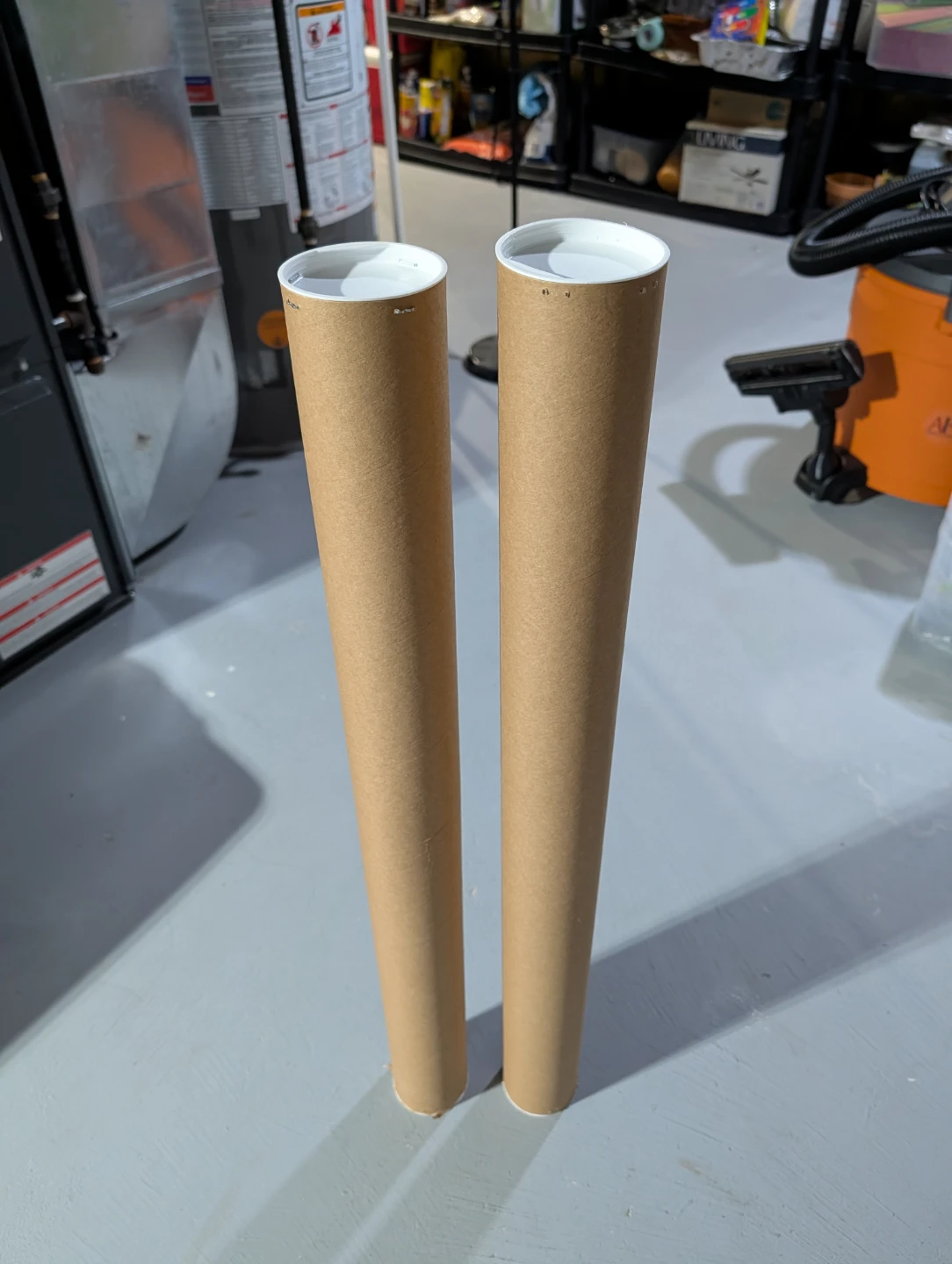 Set of 2 Cardboard Poster Tubes with Caps - photo 2