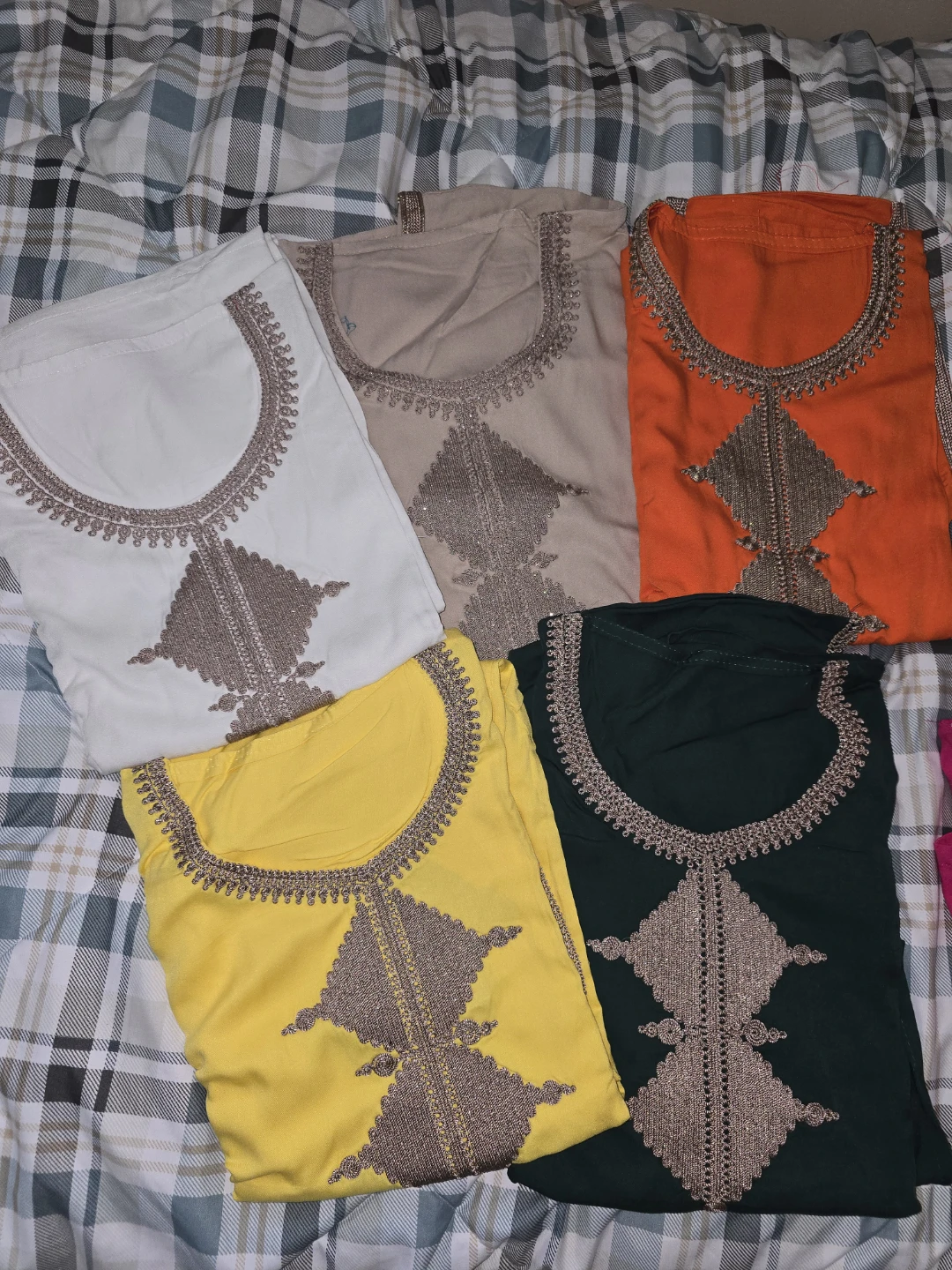 Embroidered Kaftan-Gandoura Tops - Various Colours - photo 2