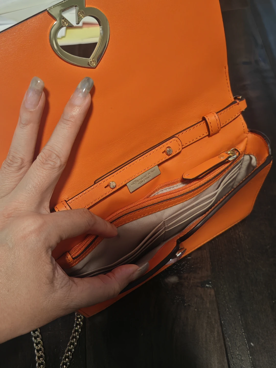 Kate Spade Orange Leather Wallet Crossbody Bag - photo 2