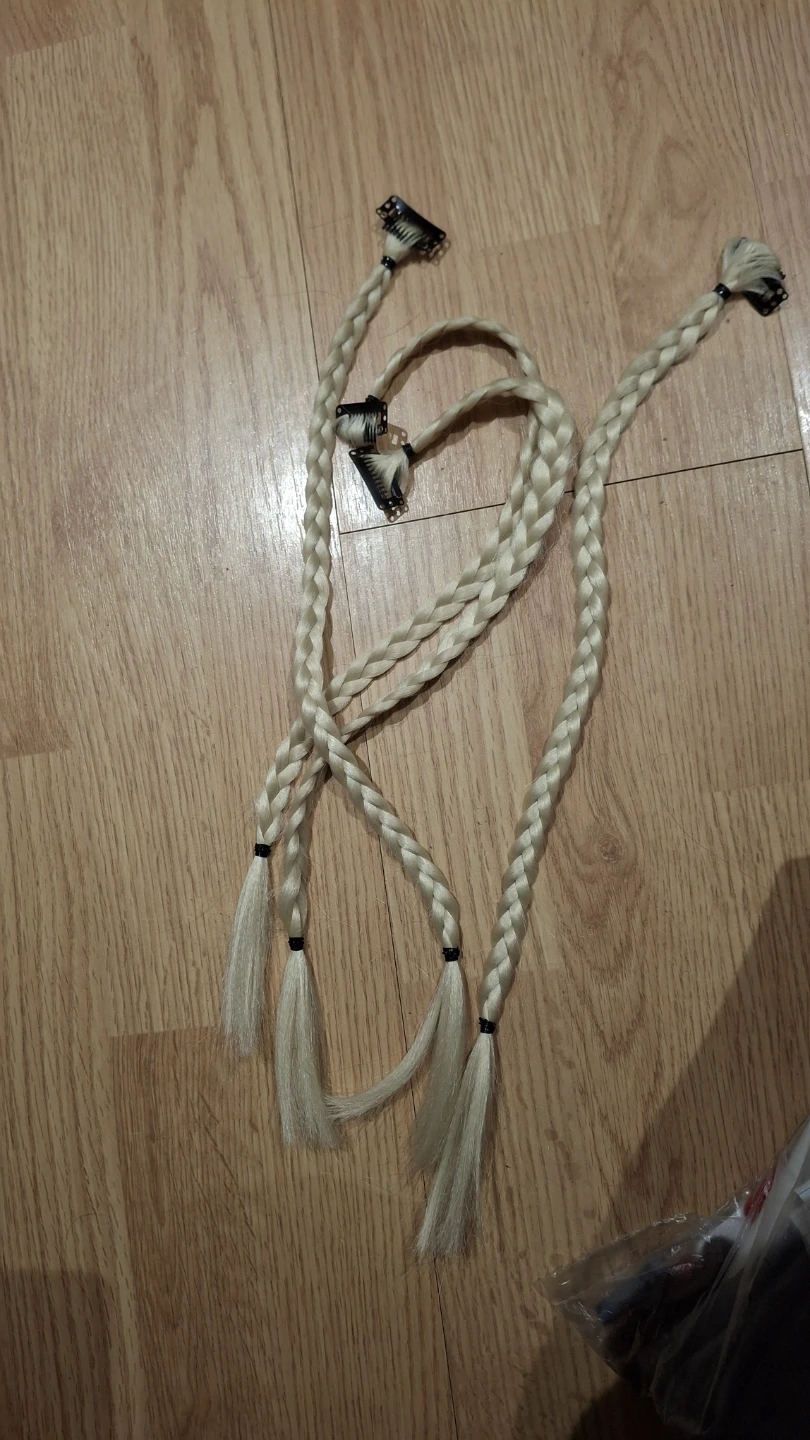 Clip-in Braided Hair Extensions - Blonde