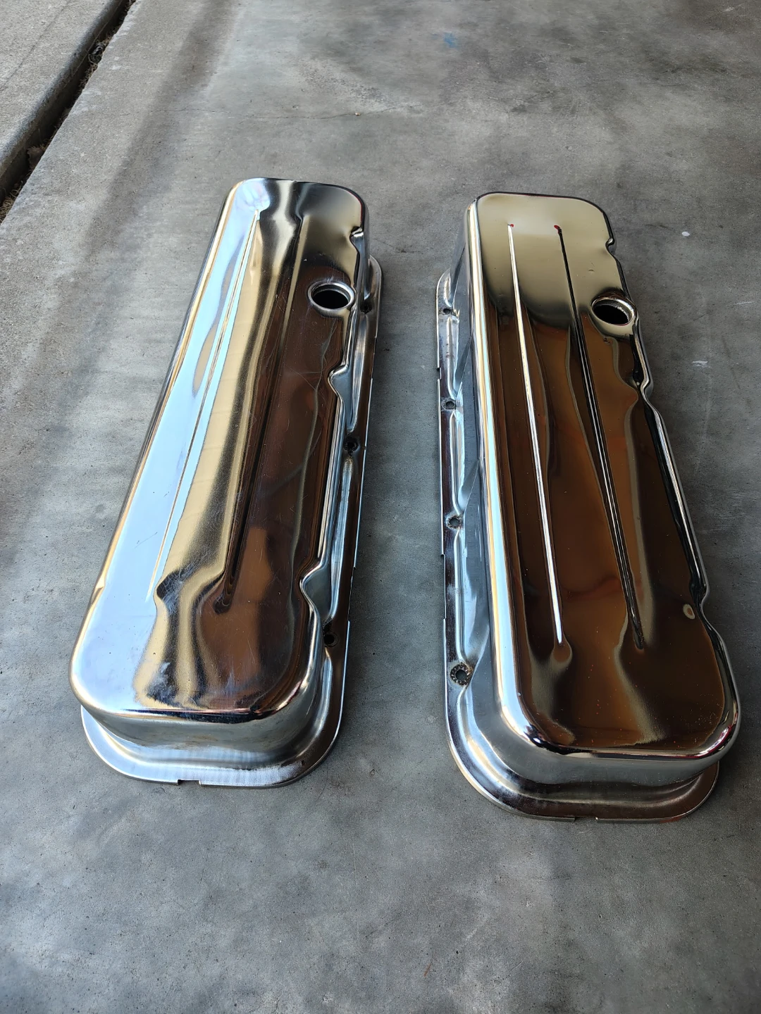 Chrome Valve Covers for a Big Block Chevy - photo 2