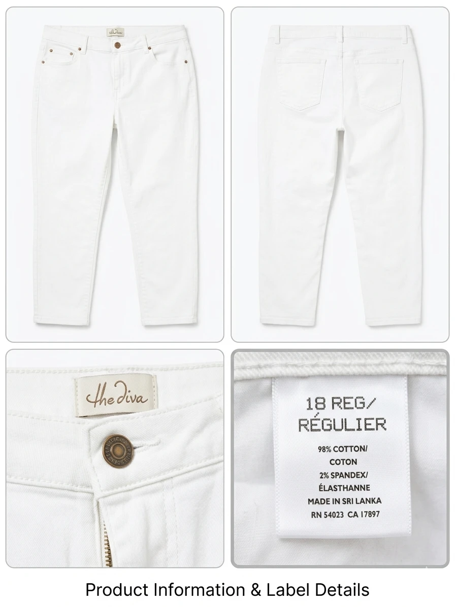 stretch old navy  White Denim Jeans Size 18 p