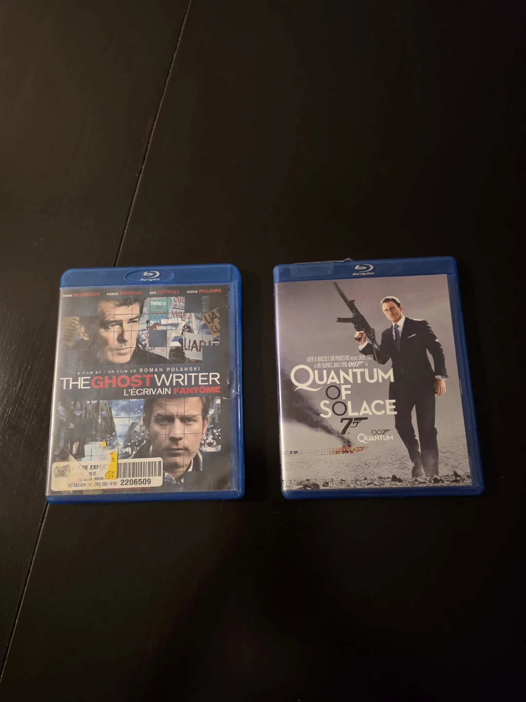 The Ghost Writer & Quantum of Solace Blu-ray Movies