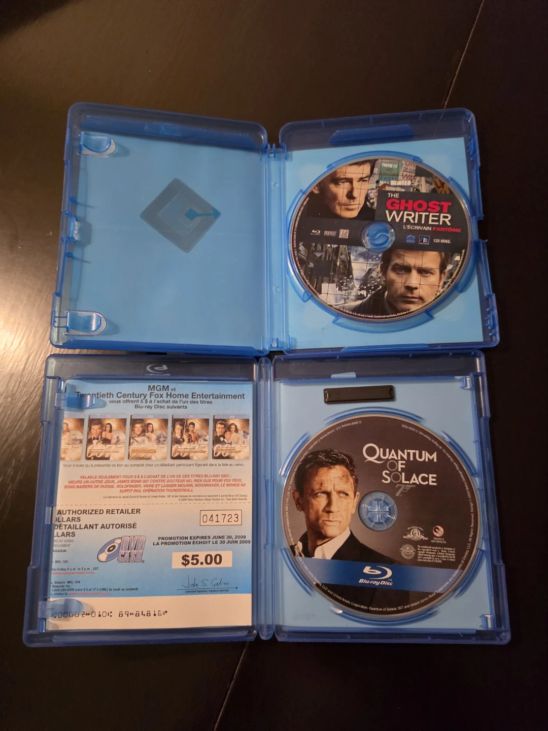 The Ghost Writer & Quantum of Solace Blu-ray Movies - photo 2