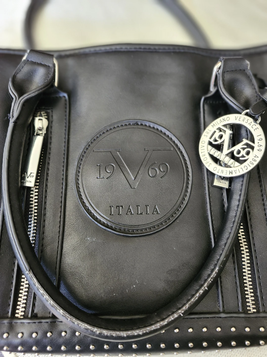 Black 19V69 Italia Handbag Versace - photo 4